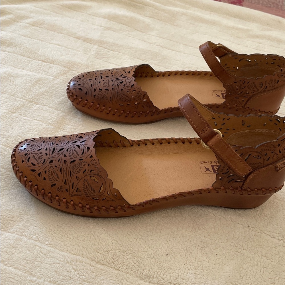 PIKOLINOS Women's Tan Cutout Flats, Size 37 (6.5/7) - Picture 13 of 13